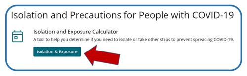 CDC Covid-19 Calculator